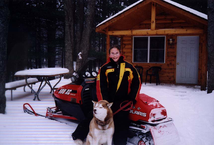 Snow dog & sled